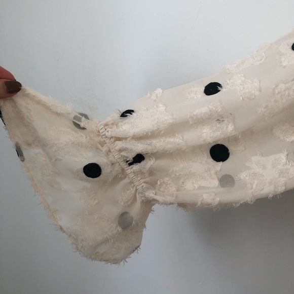 Zara Sheer Polka Dot Blouse - Picture 4 of 5